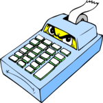 Adding Machine - Angry Clip Art