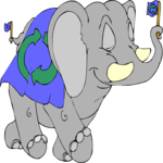 Recycling - Elephant 2 Clip Art