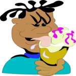 Licking Ice Cream 3 Clip Art