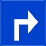 Right Turn 2 Clip Art