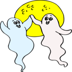 Ghosts Dancing Clip Art
