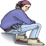 Boy Sitting 6 Clip Art