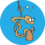 Worm on Hook 6 Clip Art