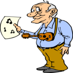 Ukelele Player Clip Art