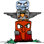 Totem Pole 7 Clip Art