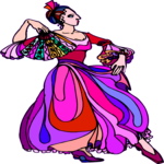 Spanish Dancer 2 Clip Art