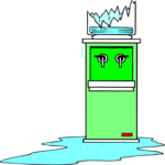 Water Cooler - Broken Clip Art