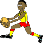 Rugby Player 01 Clip Art