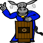 Donkey Speaking Clip Art