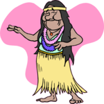 Hula Dancer 7 Clip Art