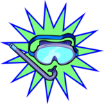 Snorkel & Mask 8 Clip Art