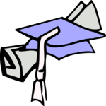 Cap & Diploma 3 Clip Art