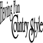 Having Fun Country Style Clip Art