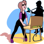 Keyboard Player 2 Clip Art