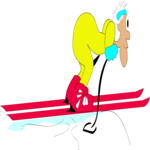 Skier 35 Clip Art