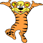 Tiger - Happy 3 Clip Art