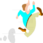 Man Running 07 Clip Art