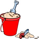 Sand Pail & Shovel 06 Clip Art