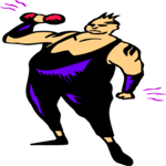 Weight Lifter - At Work Clip Art