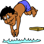 Diving In 08 Clip Art