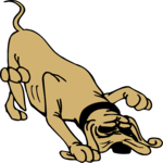 Dog Sniffing 1 Clip Art