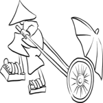 Rickshaw 1 Clip Art