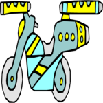 Motorcycle - Futuristic 1 Clip Art