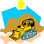 Bulldozer 16 Clip Art