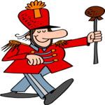 Drum Major 1 Clip Art