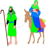 Mary & Joseph 3 Clip Art