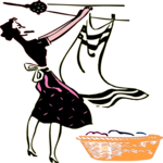 Hanging Clothes 2 Clip Art