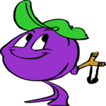 Grape Smiling Clip Art