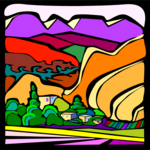 Valley 2 Clip Art