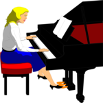 Pianist 06 Clip Art