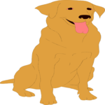 Golden Retriever 1 Clip Art