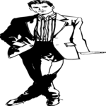 Man in Suit 5 Clip Art