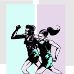 Jogging Couple 5 Clip Art