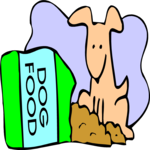 Dog & Food 06 Clip Art