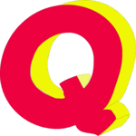 Colorful Q Clip Art