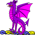 Wyvern - Displayed 2 Clip Art