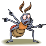 Ant Pointing Clip Art
