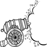 Cannon Blast Clip Art