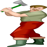 Woodcutter 2 Clip Art