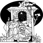 Nativity Scene 06 Clip Art