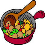 Vegetable Stir Fry Clip Art