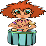 Tribal Drummer 2 (2) Clip Art