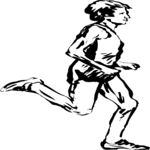 T & F - Runner 05 Clip Art