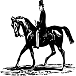 People, Man on Horseback Clip Art