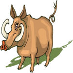 Wild Boar 4 Clip Art