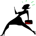 Woman Walking Clip Art